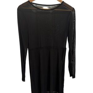 Zaful Black Sheer Swim Coverup